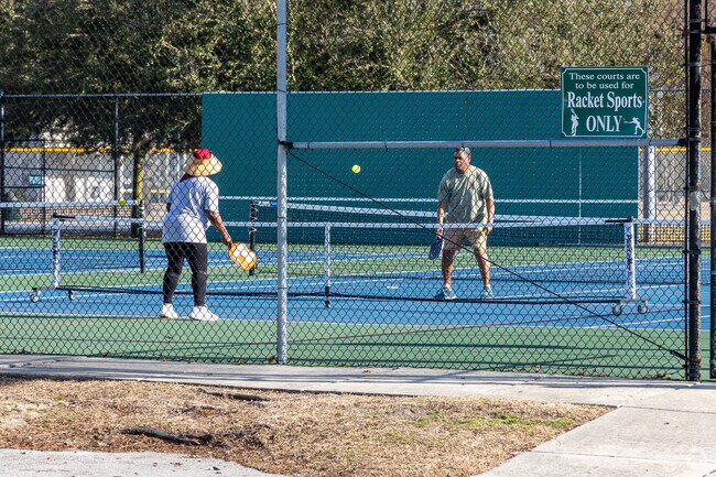 Pickleballers in Jacksonville can access the courts downtown at L.P. Willingham Waterfront Park.