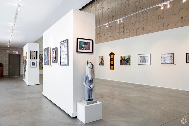 The Beverly Arts Center host several art galleries and rotating theatre performances.