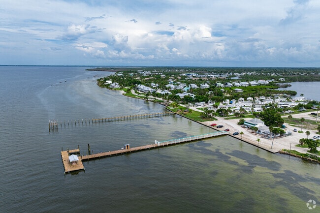 Bokeelia is a quiet coastal community with fishing piers, boating ramps, and waterfont homes.
