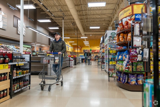 Kroger is a bustling Saturday stop for residents of Northside.