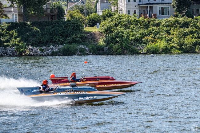 Many of the race boats like to push their limits at the Wheeling Regatta.