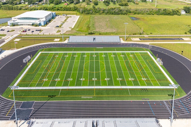Case High School offers athletics in football and track as well as other sports.