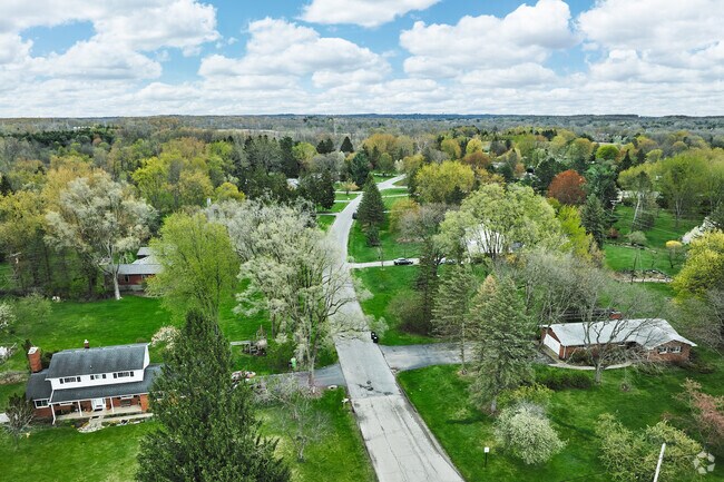 Throughout the neighborhood of Abbot there are still patches of undeveloped wooded areas.