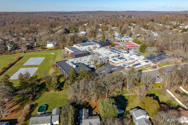 Fairfield Woods Middle School at 1115 Fairfield Woods Road in Fairfield, CT.