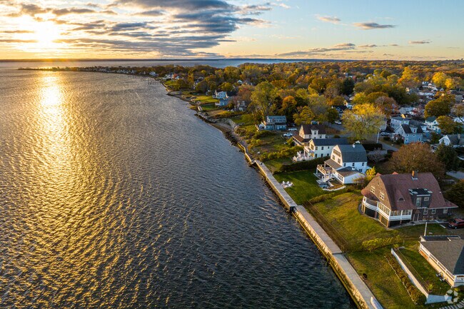 Conimicut Point in Conimicut-Shawomet offers miles of pristine Rhode Island coastline.