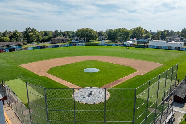 Fire Hall Field is an open baseball diamond near downtown.