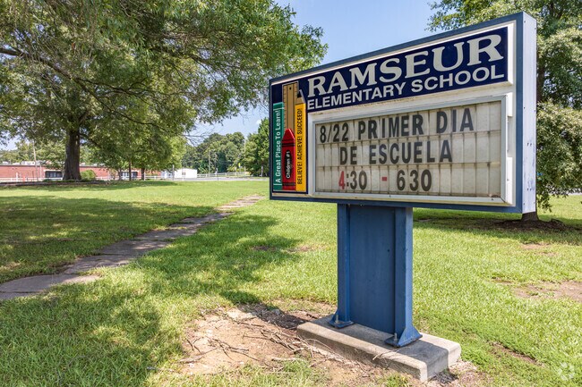 Ramseur Elementary School's Sign keeps the students and parents informed of upcoming events.