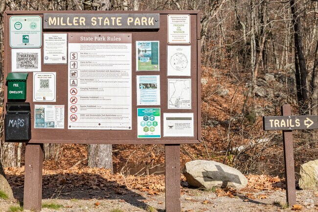 Hike the numerous trails at Miller State Park in Peterborough.