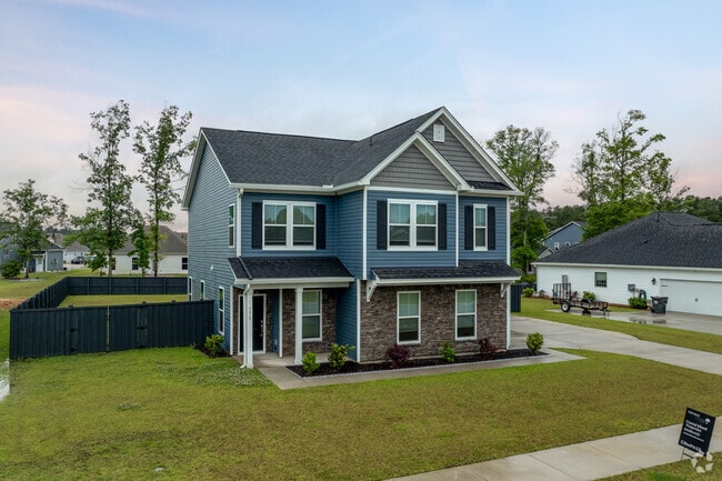 Two story traditional style homes are a popular option in Ridgeville.