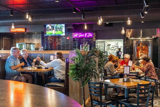 You can grab a beer and a burger with friends at the Purple Goat near Glendale.
