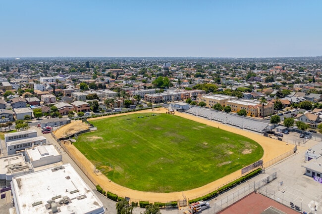 Manual Arts Senior High School was found in 1910.