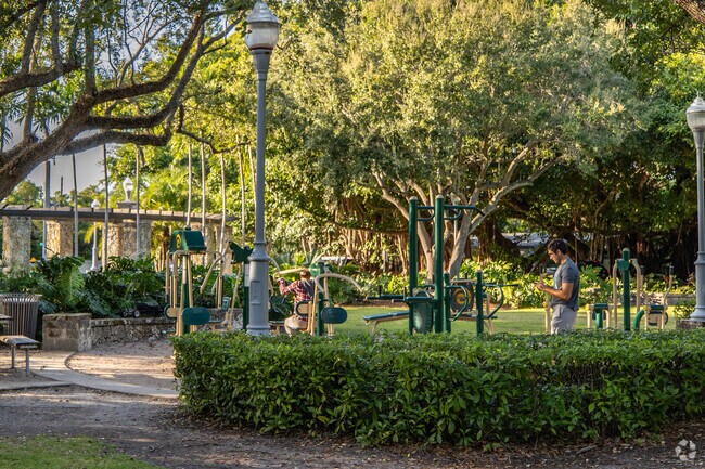 Exercise peacefully at Ingraham Park while living in Coral Gables.