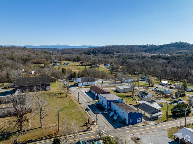 Downtown Friendsville has a number of shops open.