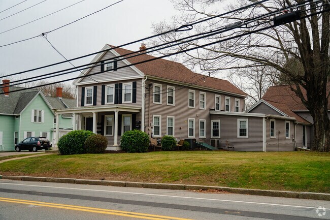 Homes in Spencer have large front lawns and backyards.