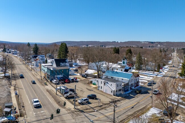 Cassadaga's Main Street is the closest retail hub to the village of Stockton.