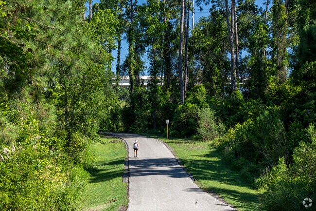 Old Town Spring residents enjoy Dennis Johnston Park's nature and trails.