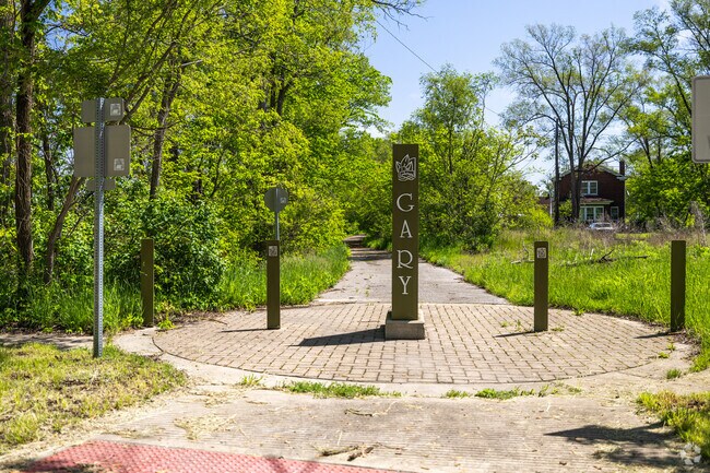 Gary Green Link Trail is located along the north edge of Ambridge Mann.