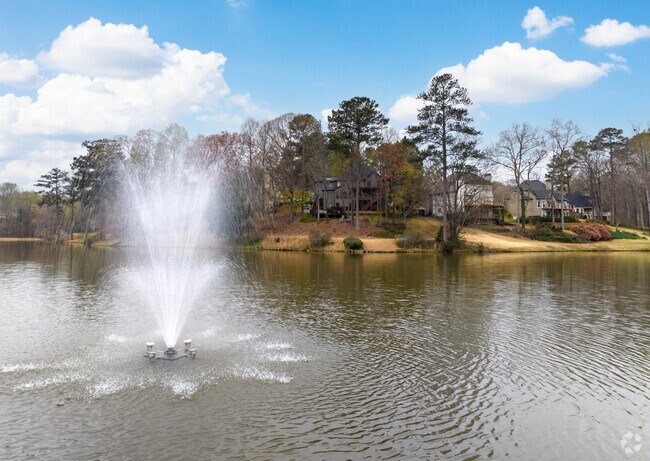 Beautiful ponds in Douglasville subdivisions offer a beautiful backdrop for residents.