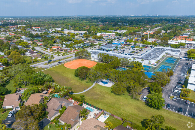 Sunset Park is just across Sunset Drive, outside of the Sunset neighborhood.