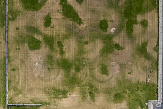 A green field at Clayton Middle School.