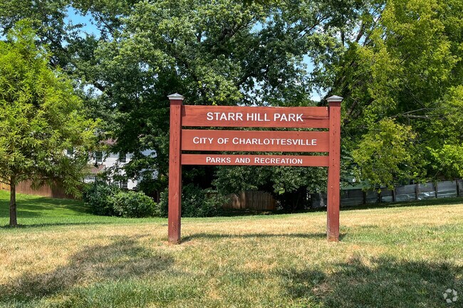Starr Hill Park offers quiet trails and open fields in the historic Starr Hill neighborhood of Charlottesville.