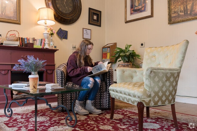 Grab a coffee and read your favorite book at Sophie's Coffee House.