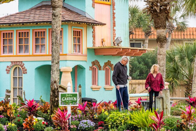 Play a round at Fiesta Falls Miniature Golf in St Augustine Beach.