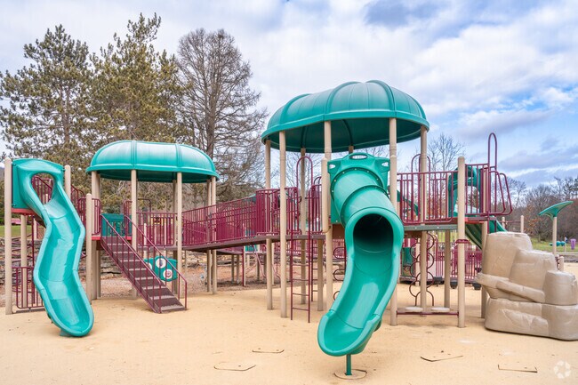 Mcdade Park offers a standout playground with some of the biggest slides and climbing walls.