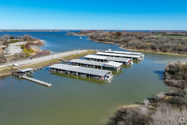 Highland Park Trail in Wylie City is the preferred place for residents to store their boats.