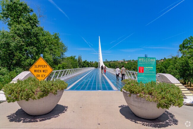 Visitors and locals love to visit the Sundial Bridge in Downtown Reding.