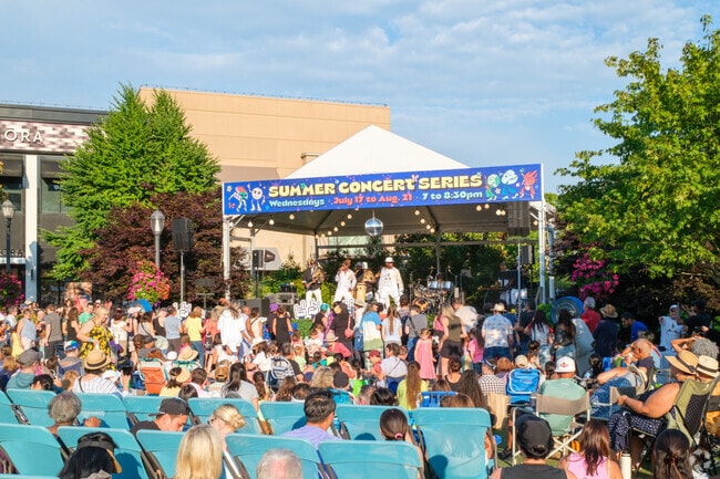 Locals can enjoy the free Summer Concert Series at the University Village.