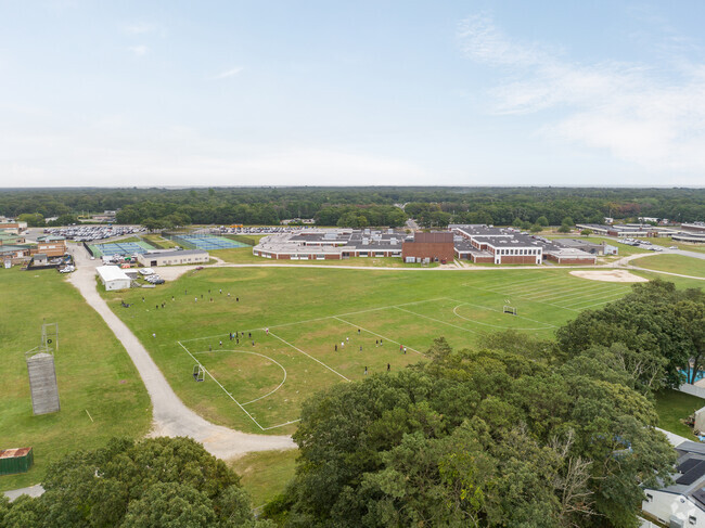 William Paca Middle School has a large fields in the back of the school.
