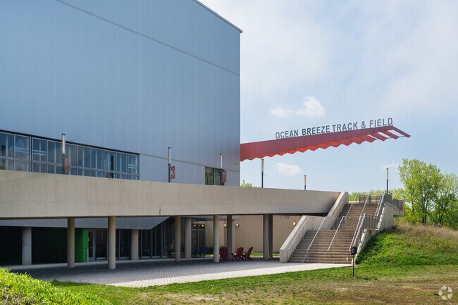 The Ocean Breeze Track and Field Athletic Complex is a 135,000 square-foot facility.
