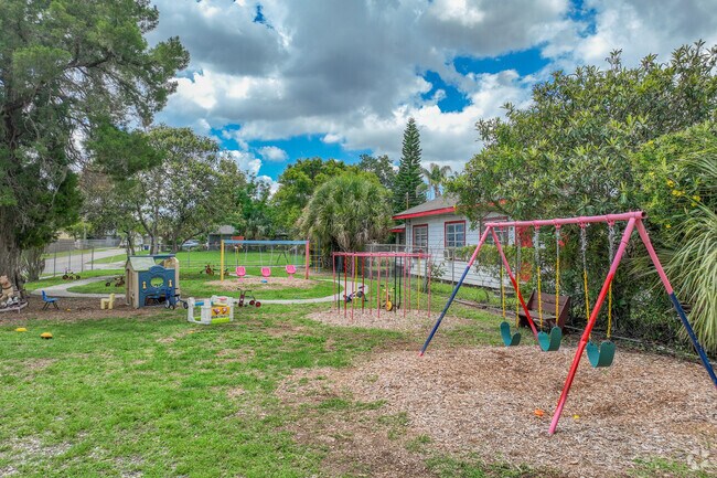 Mt. Calvary Sda School has a play area behind the school.