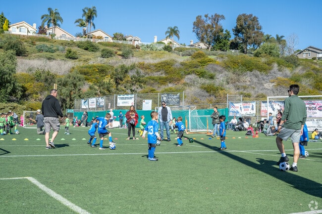 Bear Brand Park in Dana Hills includes fields for youth sports and events.