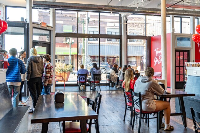 The Grand Island Railside District features local favorites such as Big Red Treats.