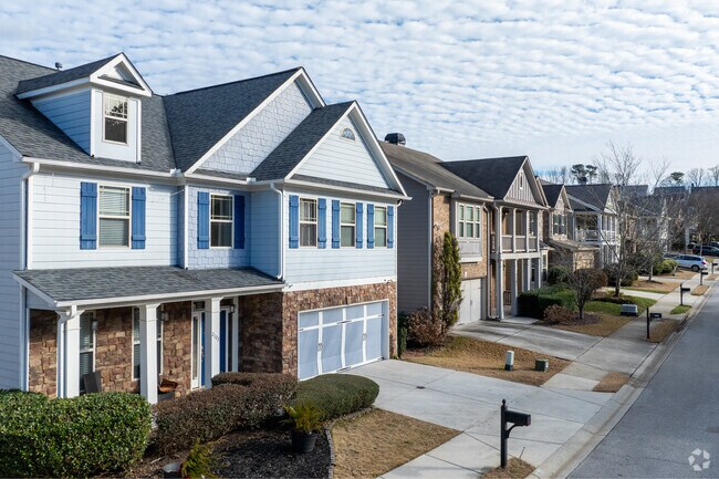 Just outside Whittier Mill Village's historic district are modern new-construction homes.