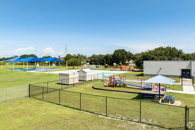Frost Elementary has a safe play area for it's students.