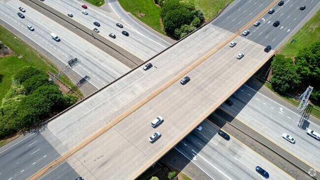 Interstate 485 near the Griers Fork area.