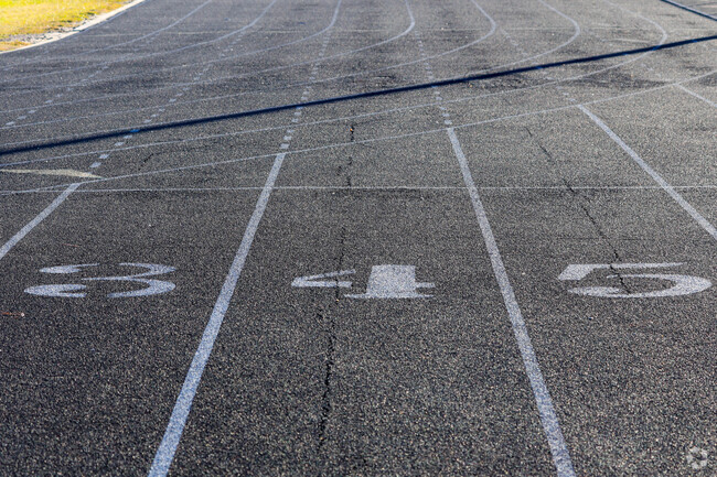 Batesburg-Leesville High School has a fully manicured track.