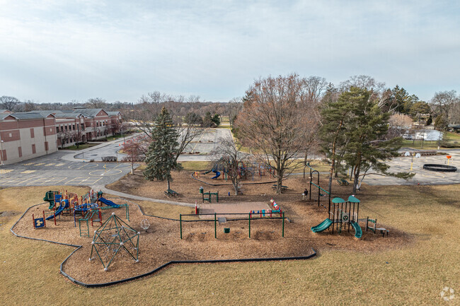 The playground area at Dixon elementary. School.