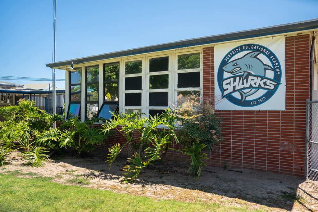 Surfs up at the Surfside Academy located in the Downtown Oceanside neighborhood.
