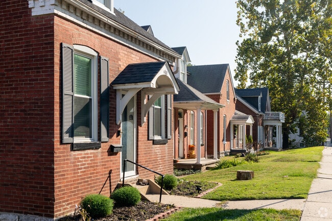 The historic brick homes come in a variety of flavors throughout Old Town Saint Charles.