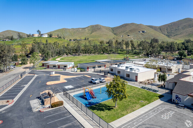 View of Granite Hill Elementary School in Jurupa Valley, CA