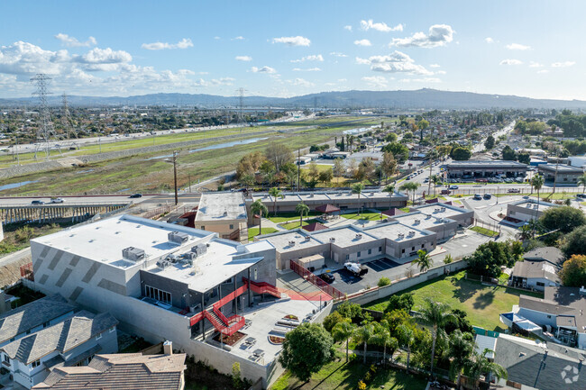 A look at the interior of Fernando R. Ledesma High School in the city of El Monte, C.a