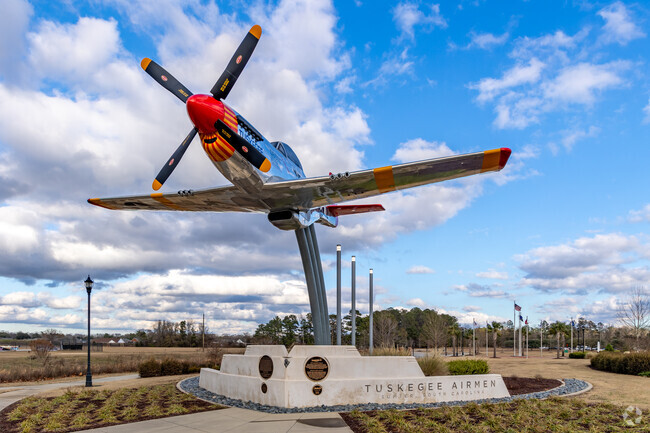Veterans Park is located just outside of Shaw Air Force Base.