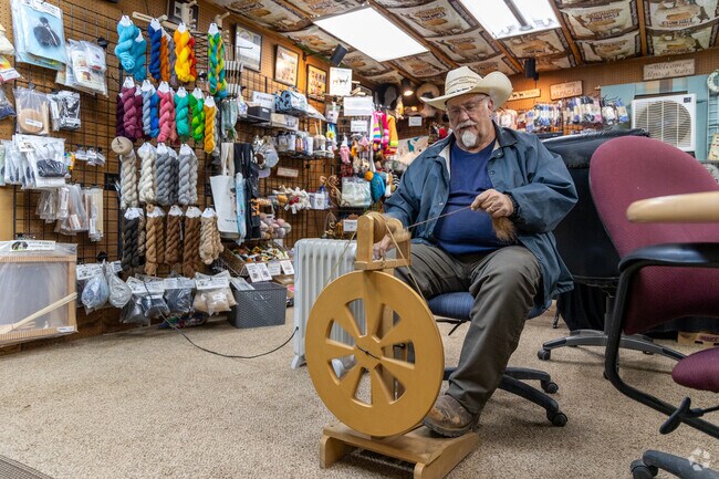 Lessons on making yarn from Alpaca fur is taught at locally famous, Double G Alpacas, in Sierra Vista Southeast.