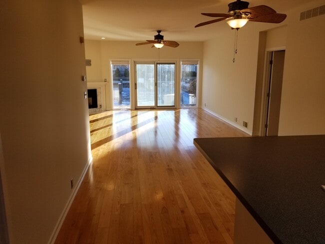 Dining room flows into living room