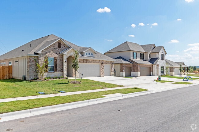 Homes in Warrior's Legacy of Nolanville offer spacious floorplans and different styles.