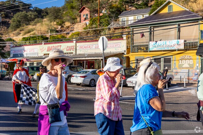 Arrive early to save a spot for the Bisbee BRATS parade near Naco.